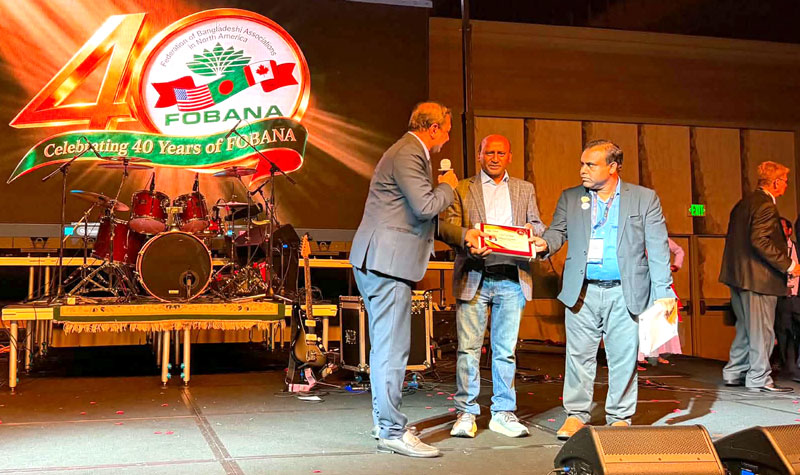 Journalist Chhabed Sathee Honored by FOBANA for Courageous Journalism