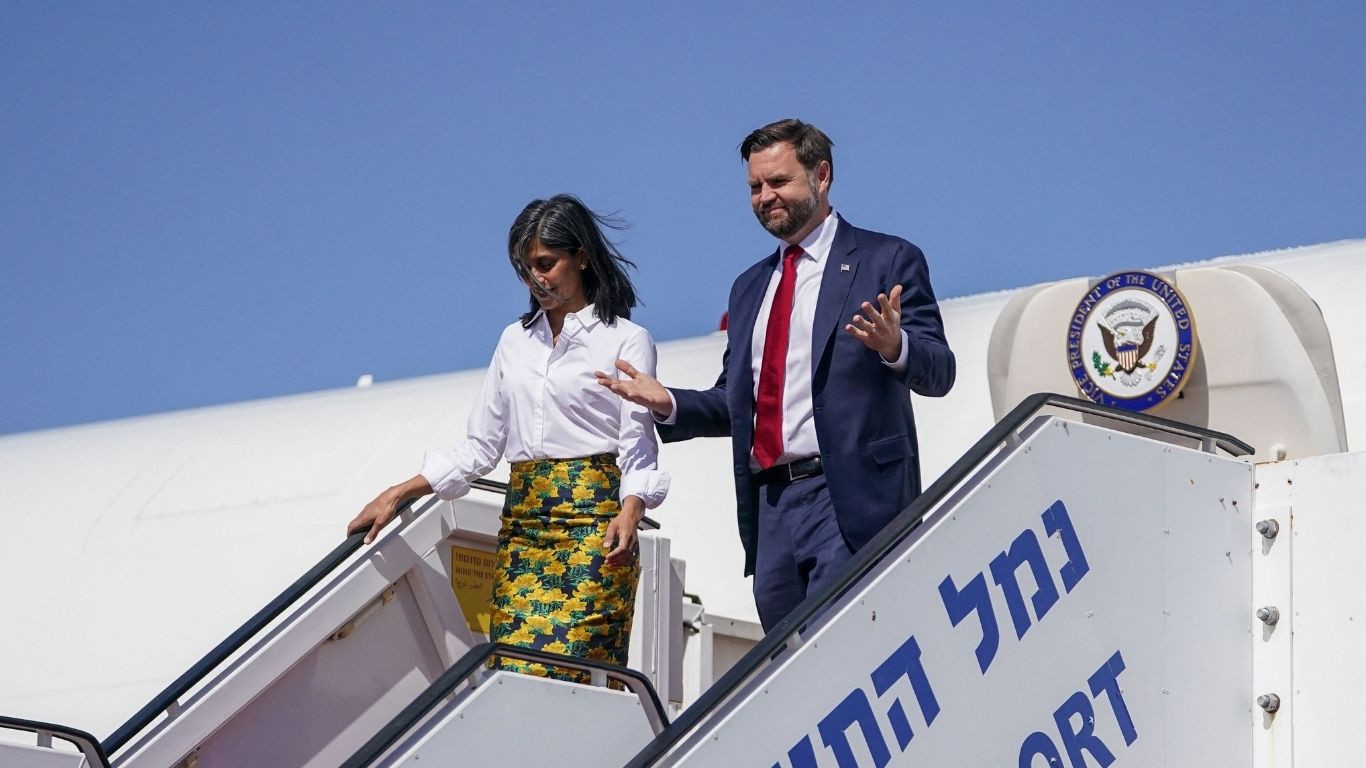 US Vice President JD Vance arrives in Israel