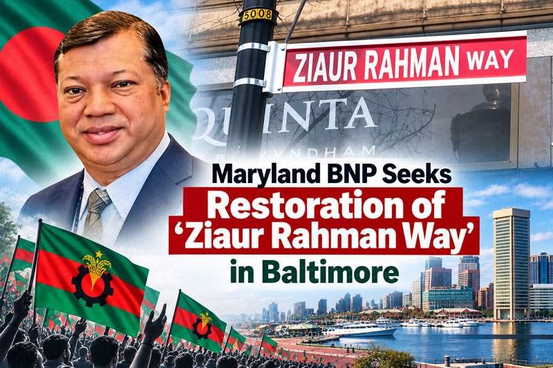 Maryland BNP Seeks Restoration of ‘Ziaur Rahman Way’ in Baltimore