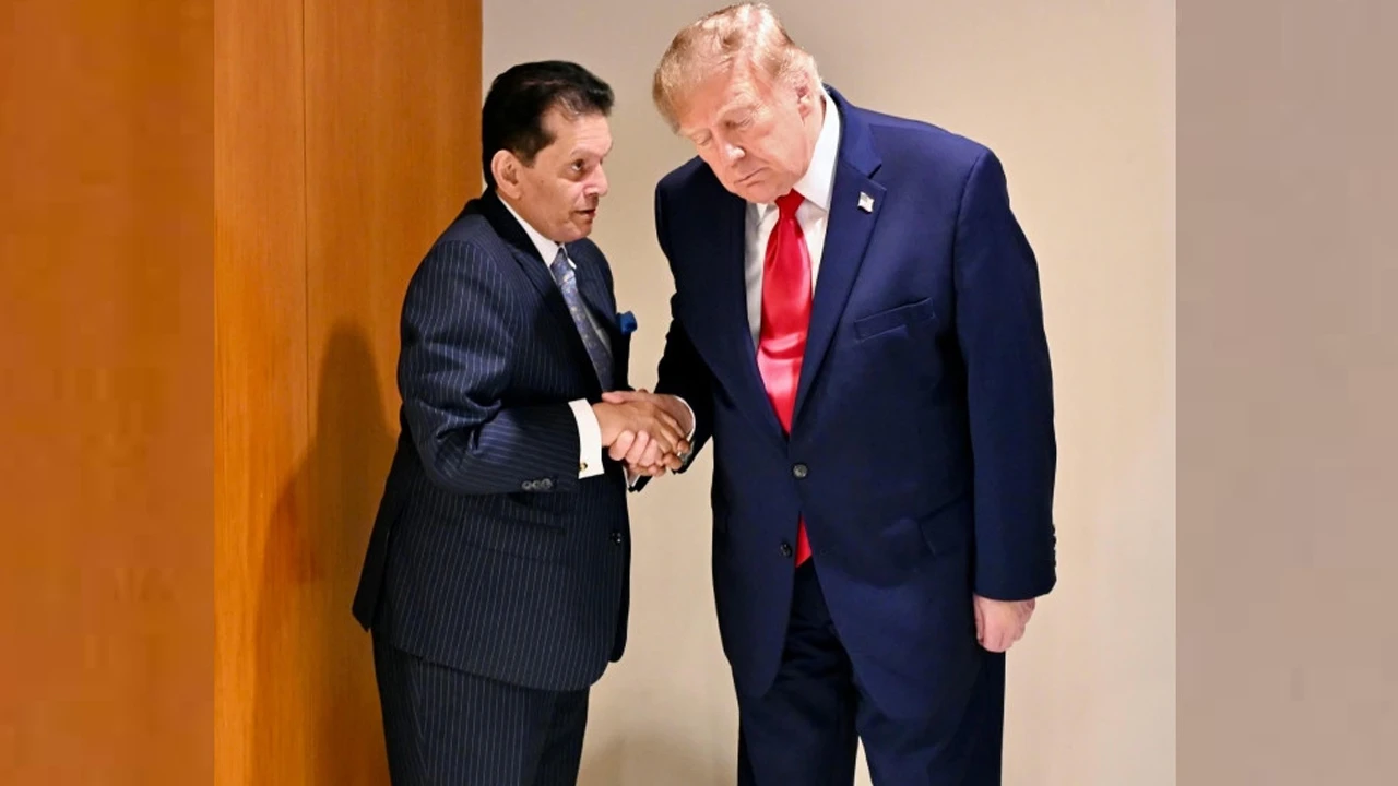 Khalilur Rahman exchanges views with Trump.