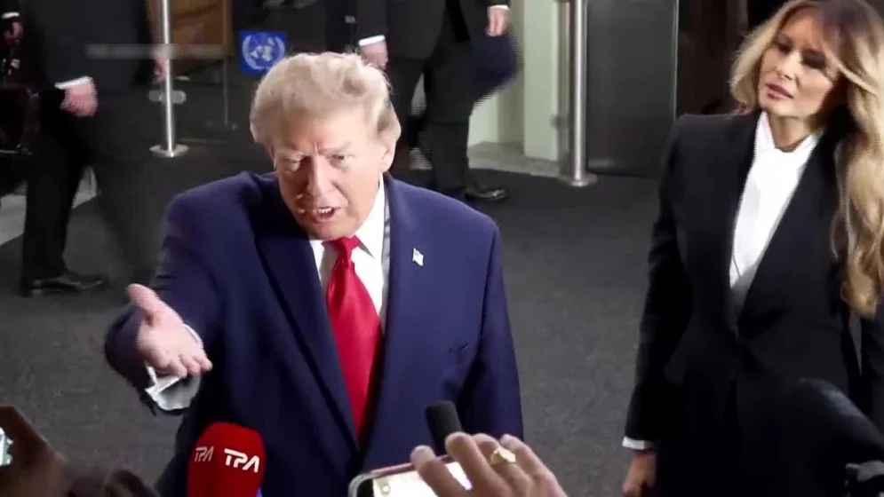 What Trump said after getting angry at a CNN reporter at the UN