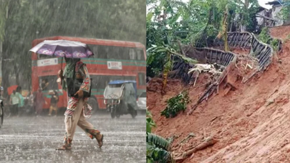 Risk of heavy rain and landslides in 5 districts.