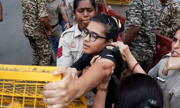Neha Bora detained again in Delhi.