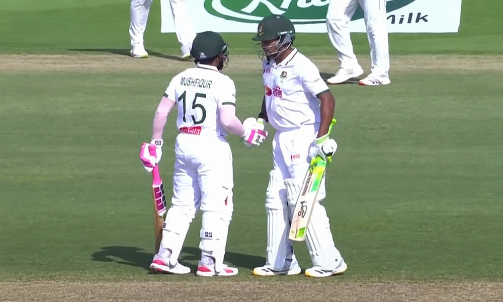 Mushfiqur and Shanto rue missed chances; lead stands at 329 at end of Day 3.