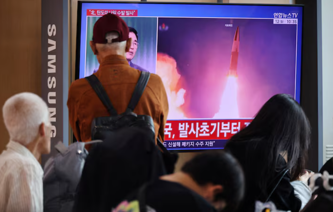 North Korea launches missile following South Korea's test.