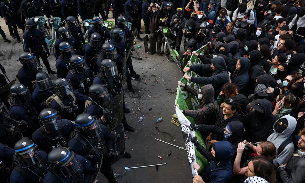 France in turmoil; 1,200 arrested