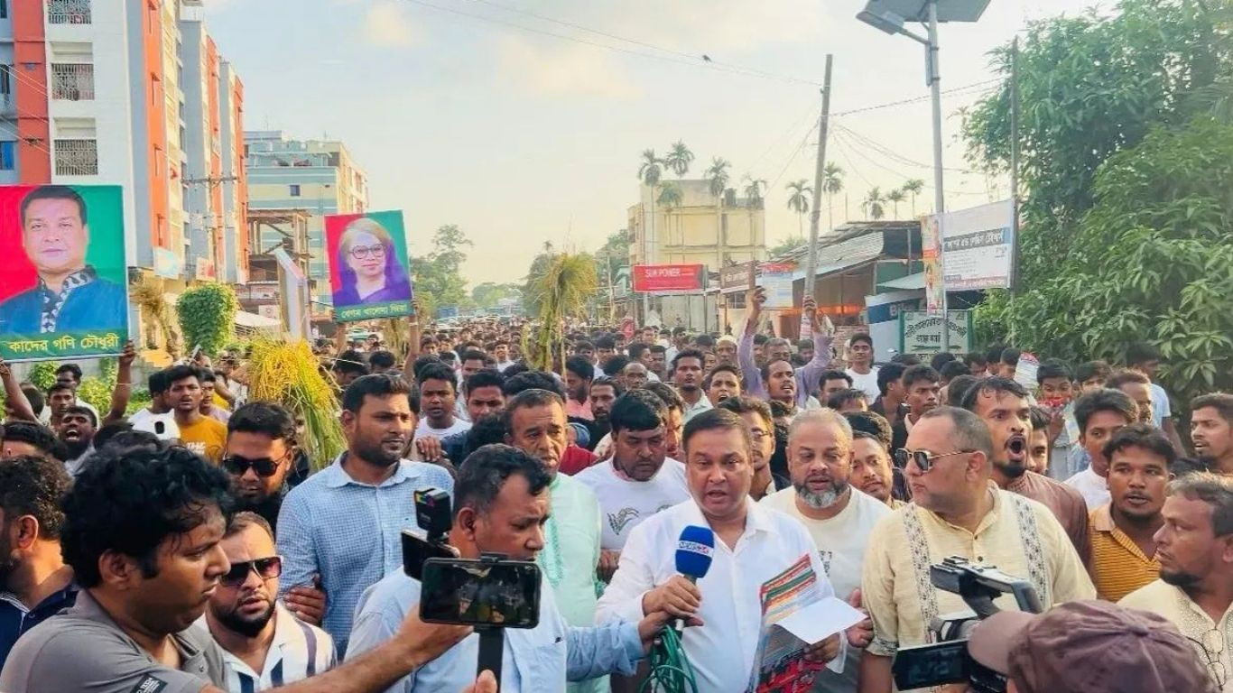 Vote for ‘Sheaf of Paddy’ to build a humane Bangladesh: Kader Gani