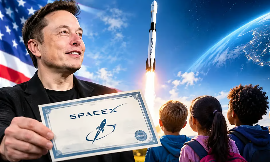 'Every child in the US will be gifted a SpaceX share'