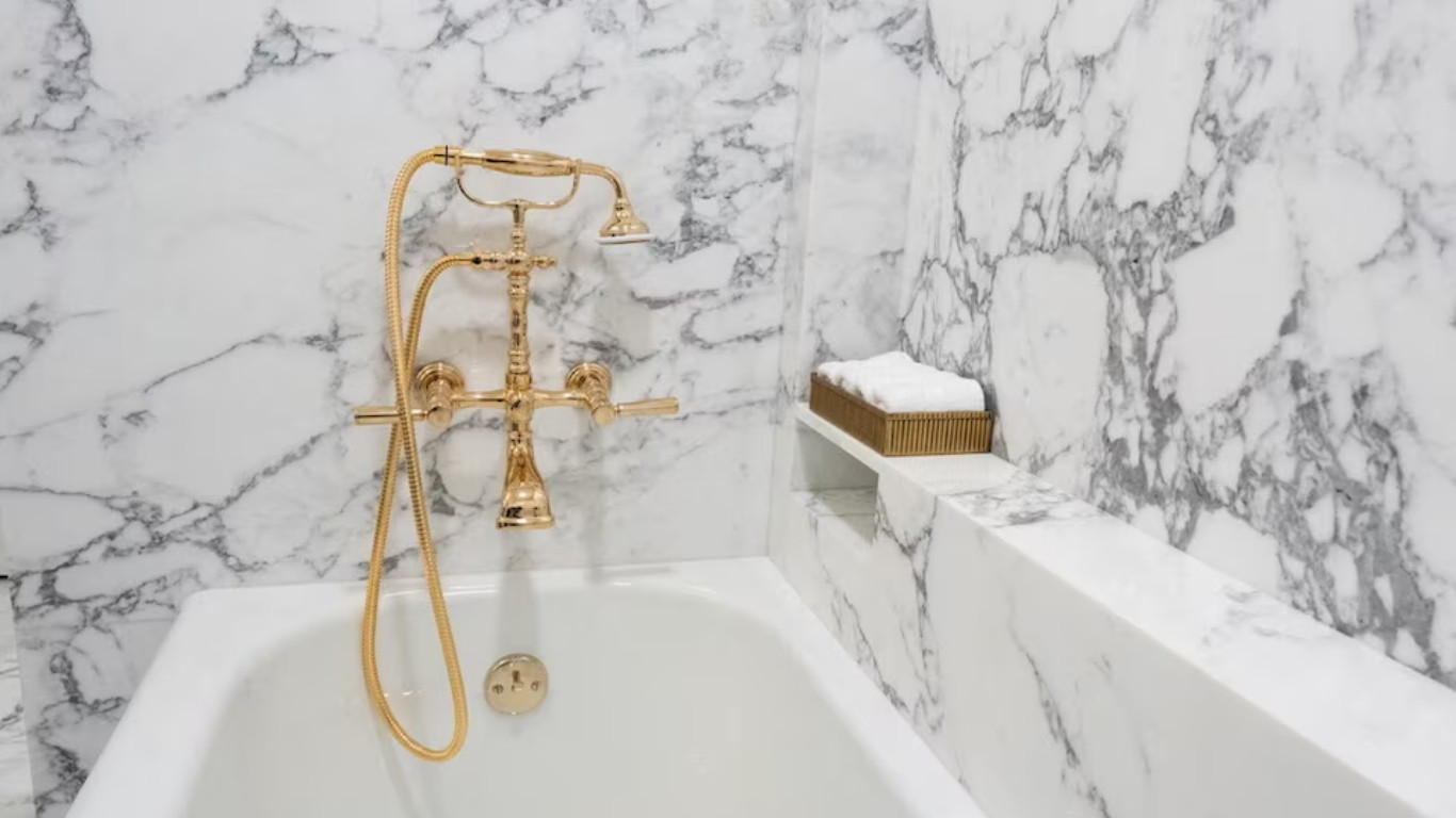 Trump unveils renovated Lincoln bathroom after East Wing demolition