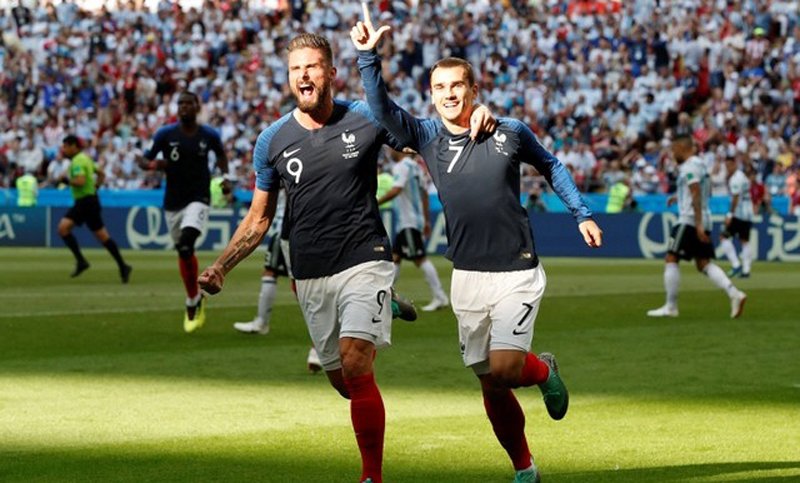France beat Argentina 4-3 to enter quarter-finals
