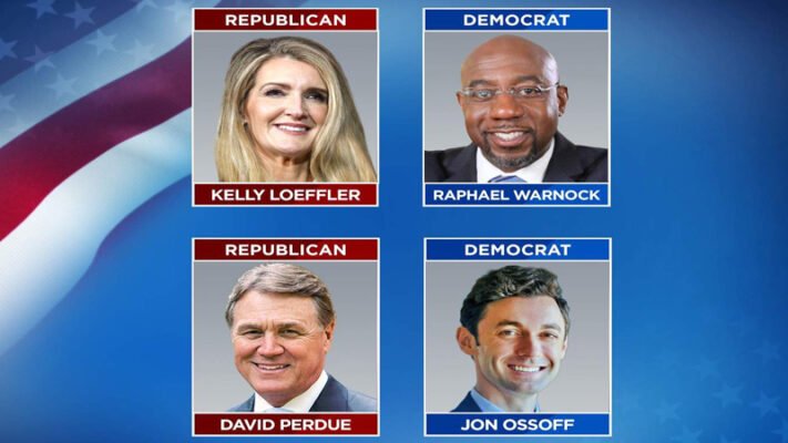 Georgia runoff election: Republican candidate ahead
