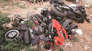 3 killed as 2 motorbikes collide head-on