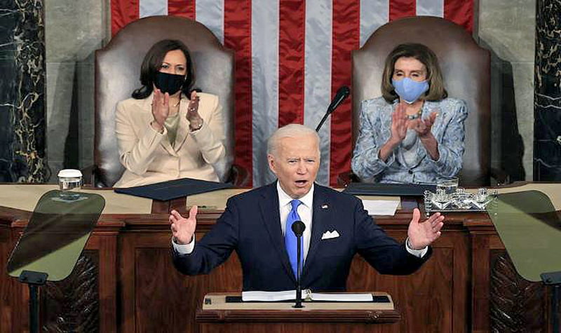 President Biden addresses a joint session of Congress