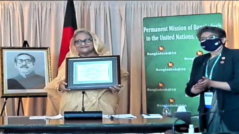 UN-SDSN confers Bangladesh PM with SDG Progress Award