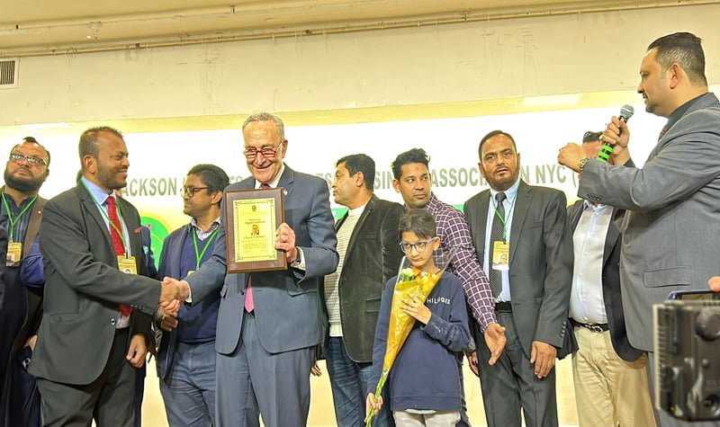 US Senator Chuck Schumer praises for hard working Bangladeshis