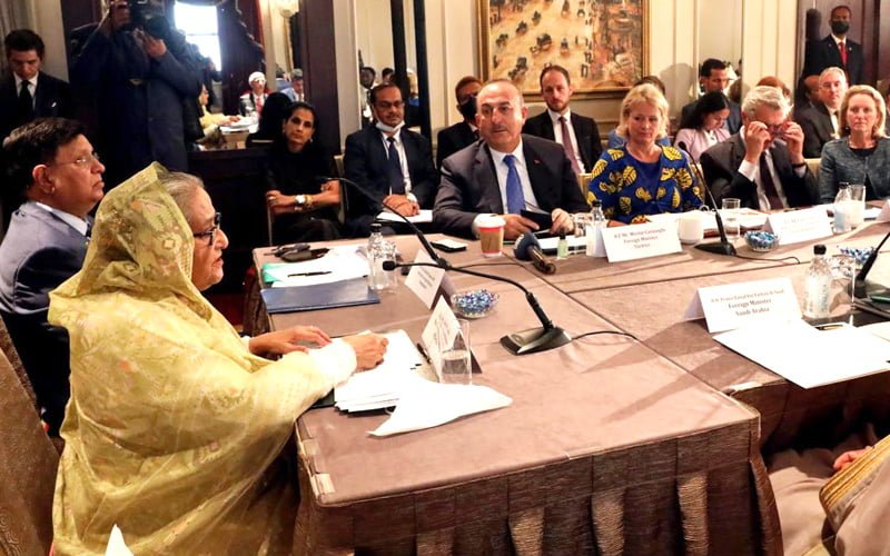 PM urges UN, global partners to take tangible actions for Rohingya repatriation