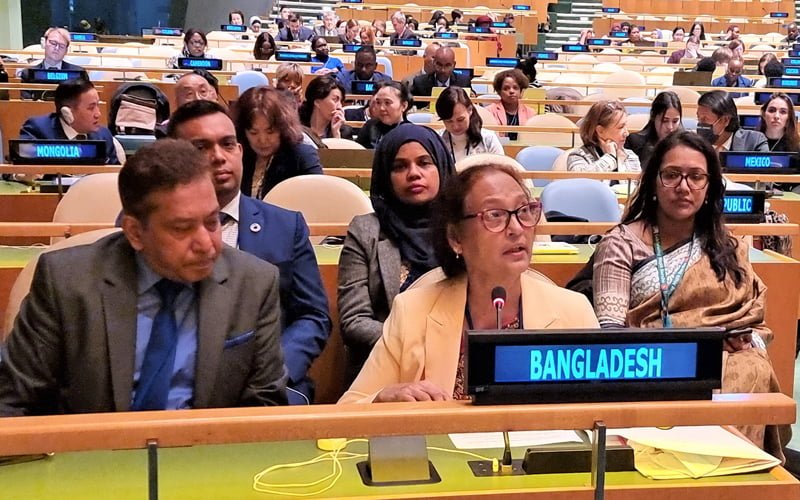 State Minister Indira raised Bangladesh's progress in women's empowerment at UN