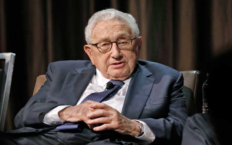 Nobel laureate former US Secretary of State Henry Kissinger died