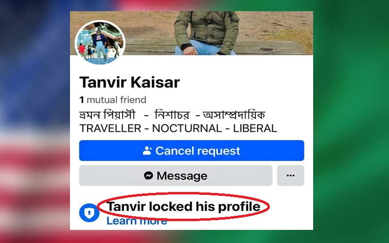 US expat Tanvir closed his FB profile after talk to Hasina Apa