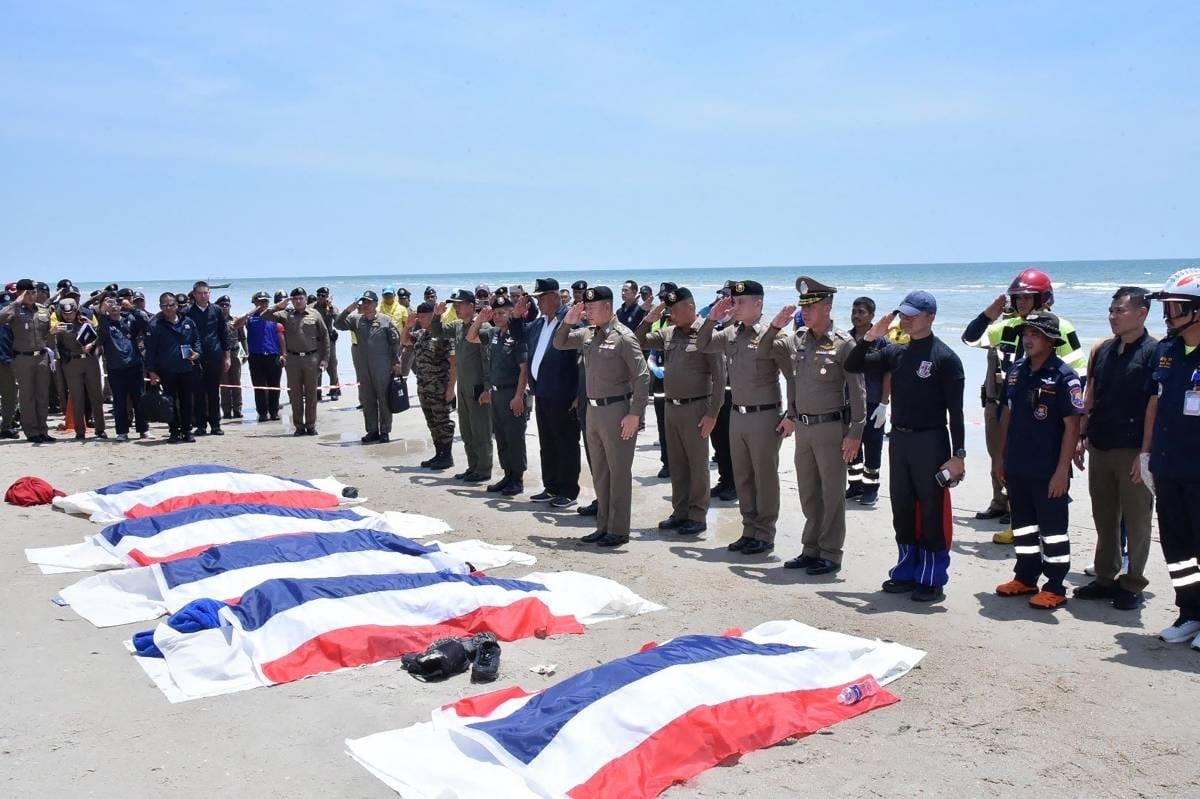 Six Thai police officers killed in plane crash during drill