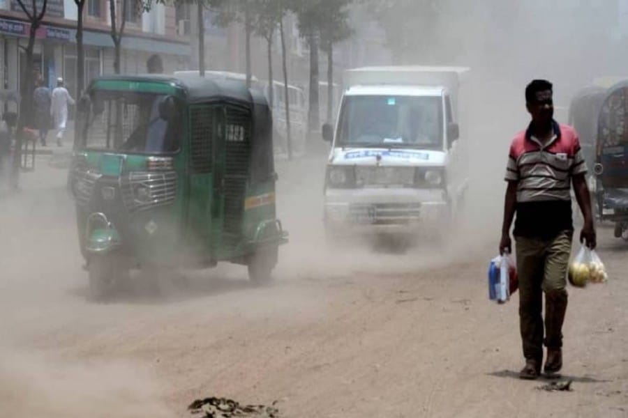 Dhaka’s air in moderate zone with AQI score of 71