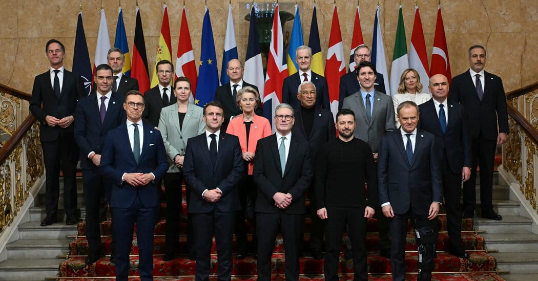 Europeans discuss Ukraine peace force but big questions unanswered