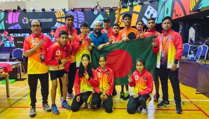 Bangladesh table tennis squad eye gold in Nepal