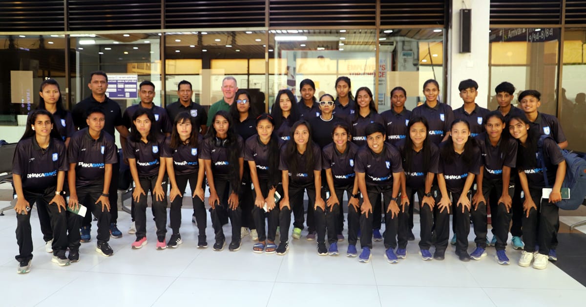 Bangladesh Women’s Football team departs for Jordan