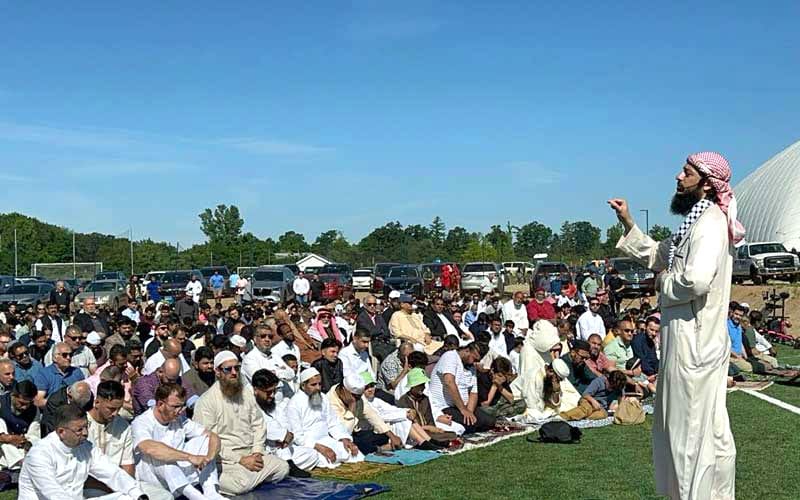 Calls to end Israeli aggression in Gaza echo across Eid prayers in US