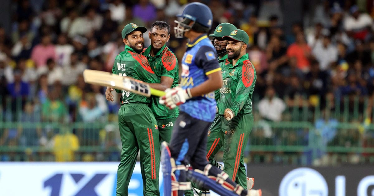 Bangladesh hold nerve to seal 16-run win and level series