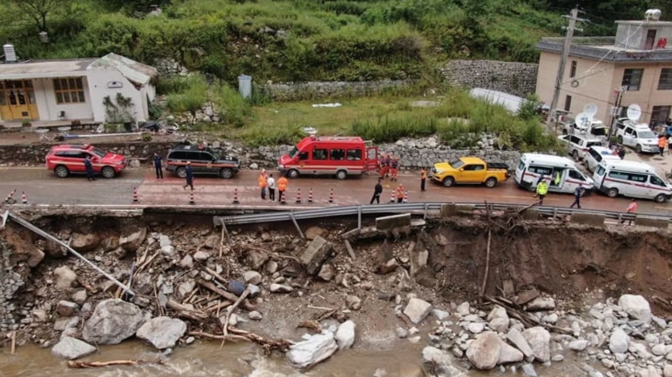 Four dead, eight missing in China landslide after heavy rain