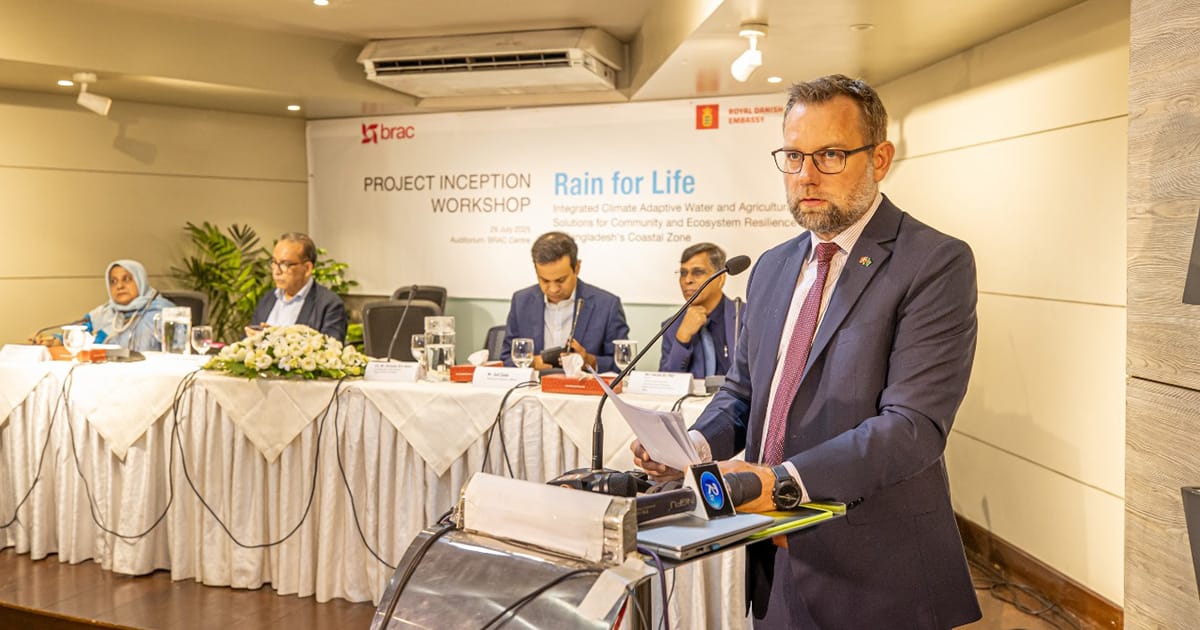 BRAC, Denmark launch ‘Rain for Life’ to boost coastal water security, climate resilience