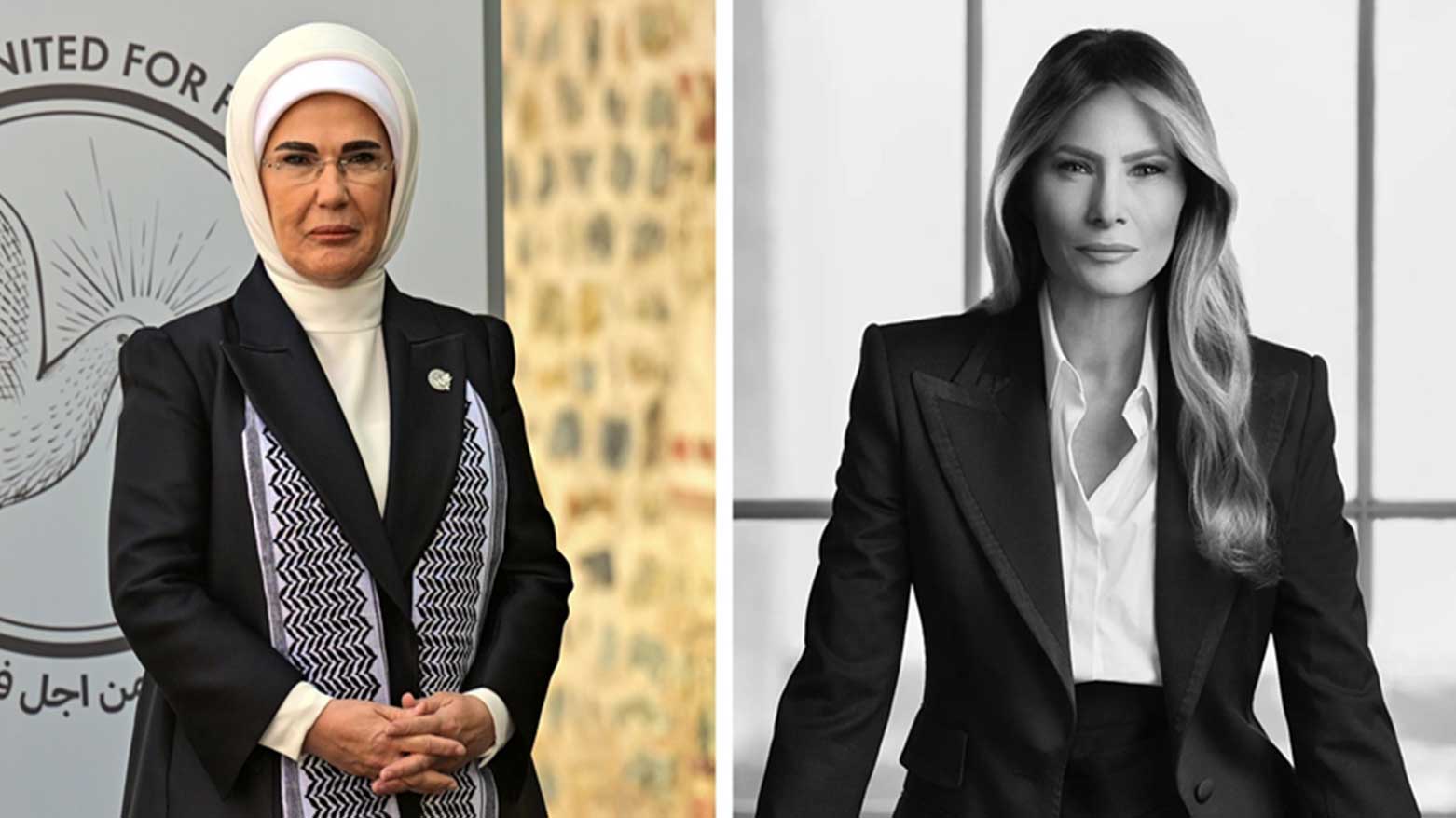 Erdogan’s wife urges Melania Trump to speak up for Gaza children