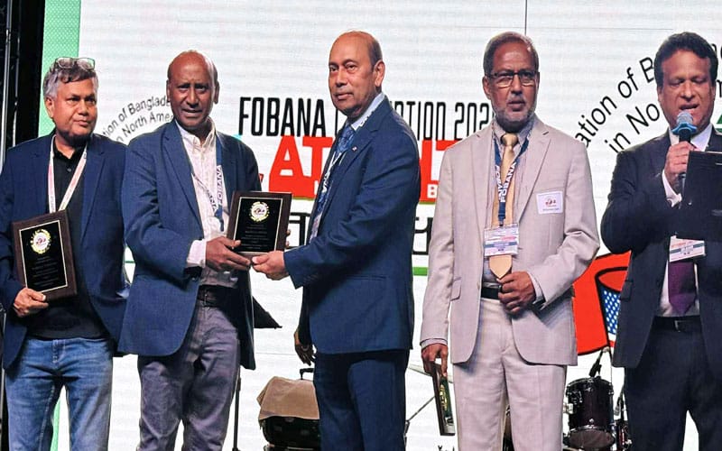 Bangla Press Editor Chhabed Sathee receives FOBANA award again