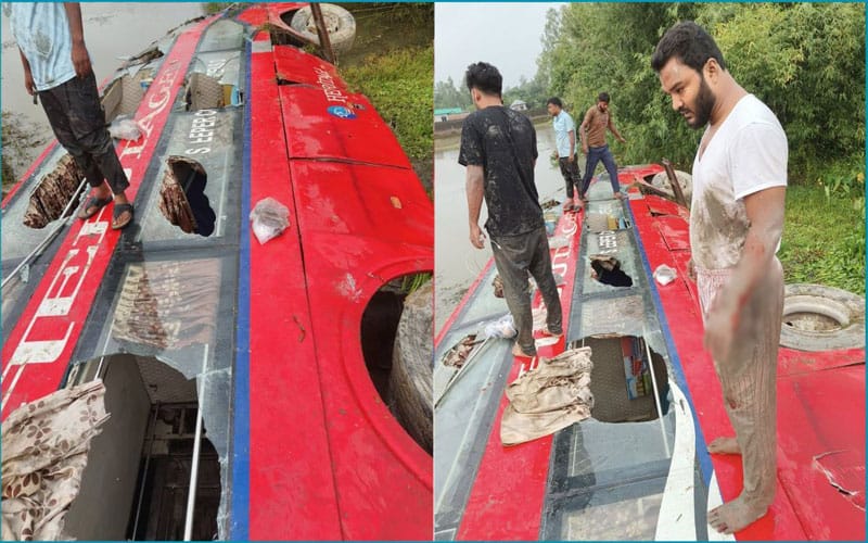 15 injured in Parbatipur passenger bus accident