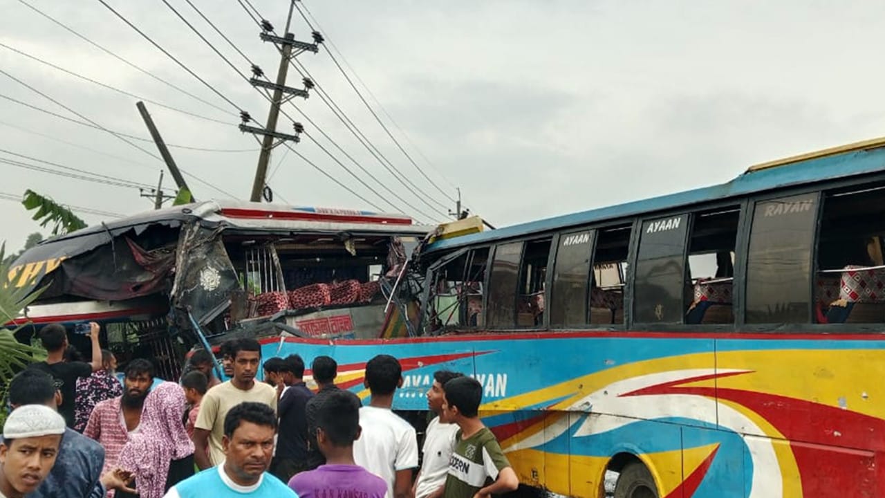 Two killed, 15 hurt in Mymensingh road crash