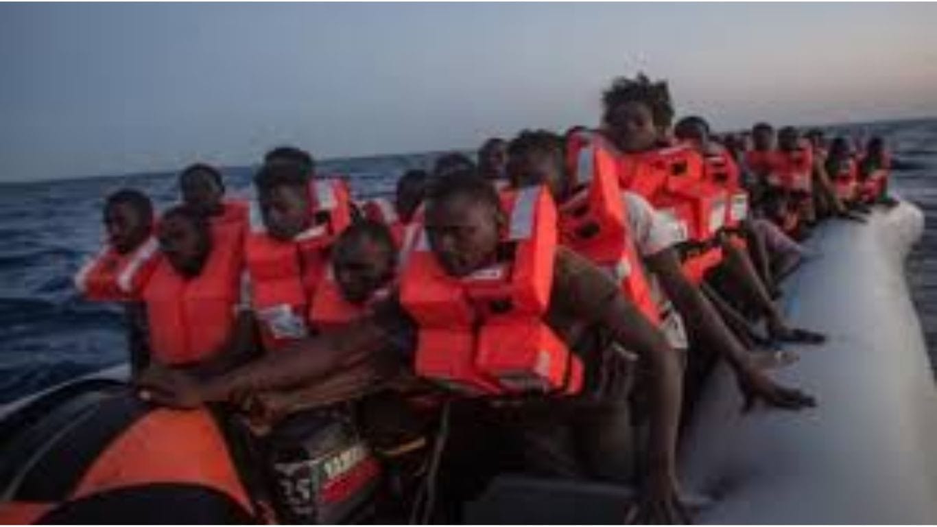 50 dead after vessel carrying Sudanese refugees catches fire