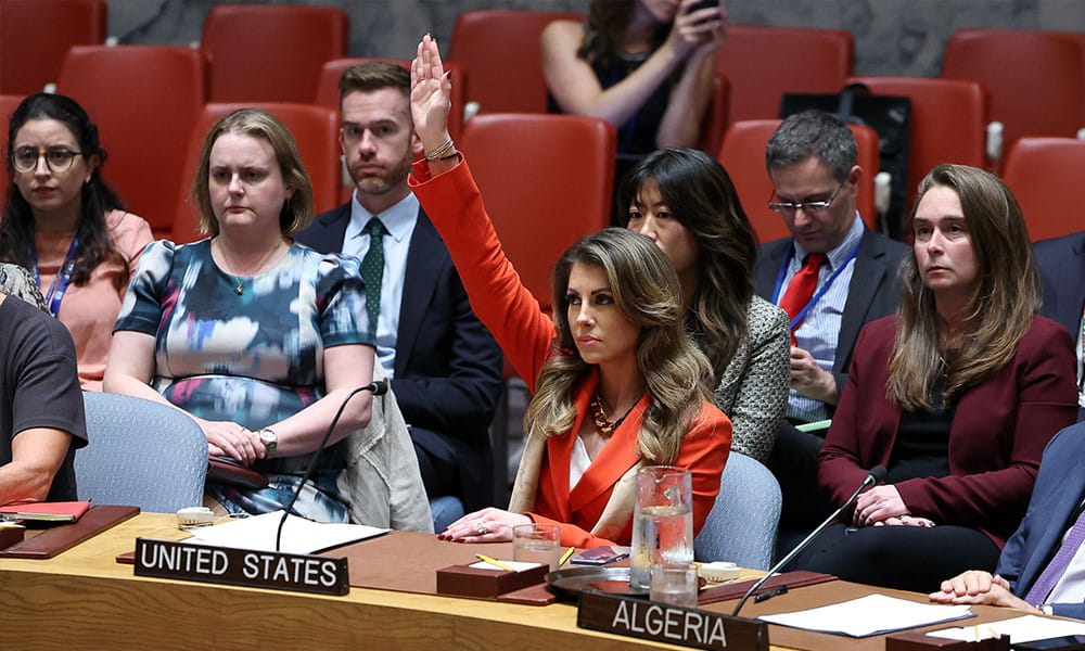 US again vetoes UN Security Council Gaza ceasefire call