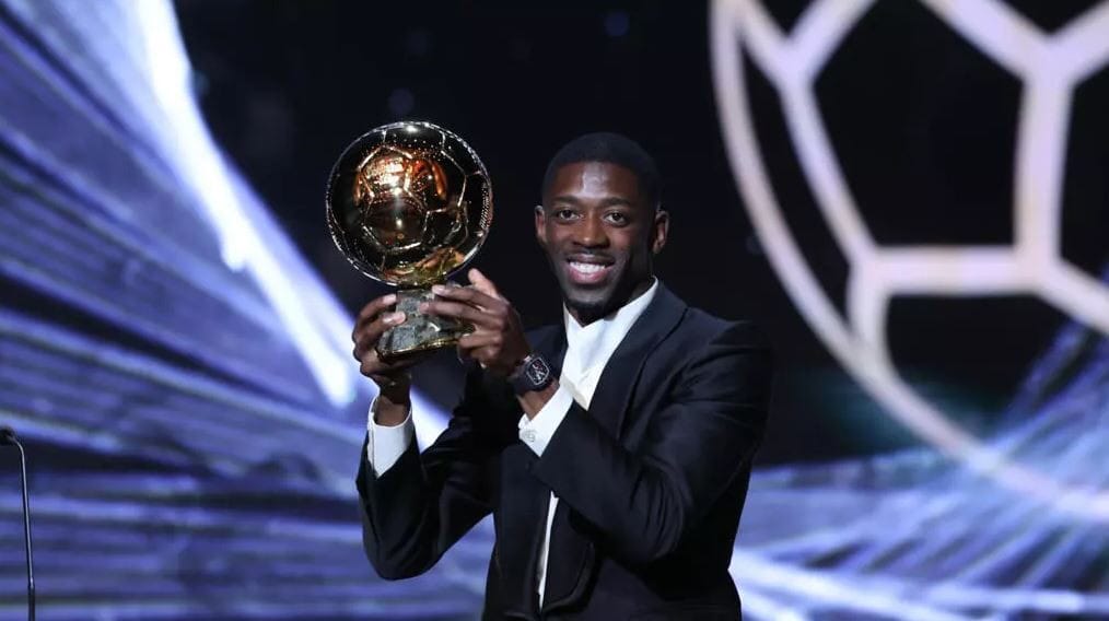 PSG and France star Dembele wins men's Ballon d'Or