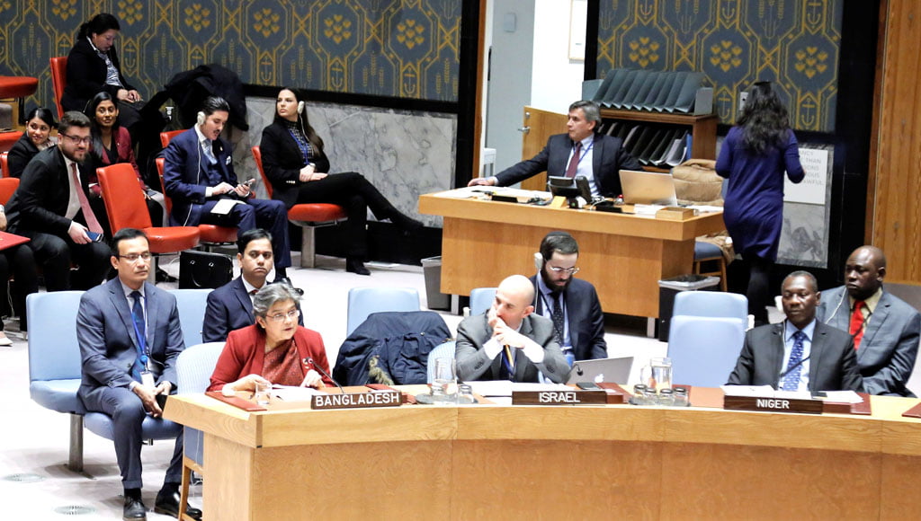 Bangladesh calls Security Council to take urgent measures to cease all illegal settlements of Israel