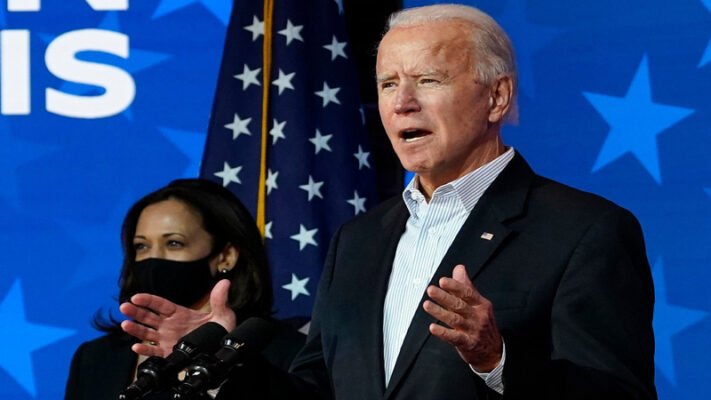Joe Biden urges unity in speech as his lead grows in presidential race