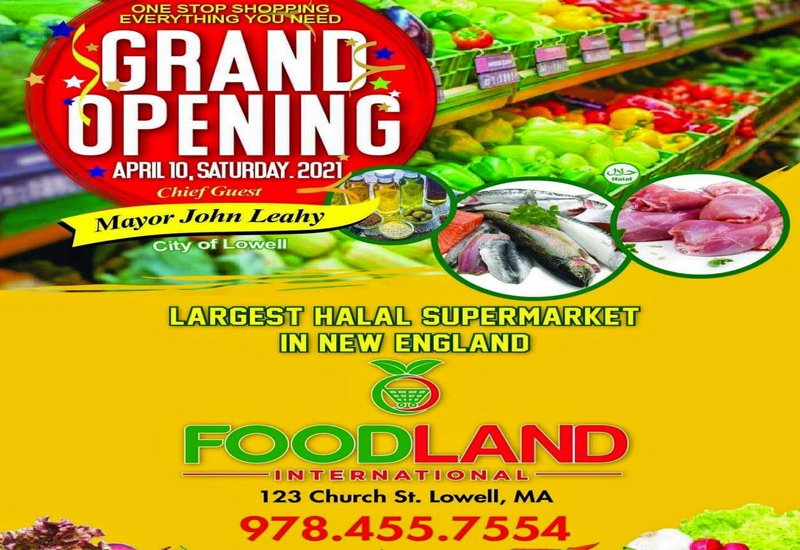 Foodland Halal Supermarket opens in Boston on Saturday