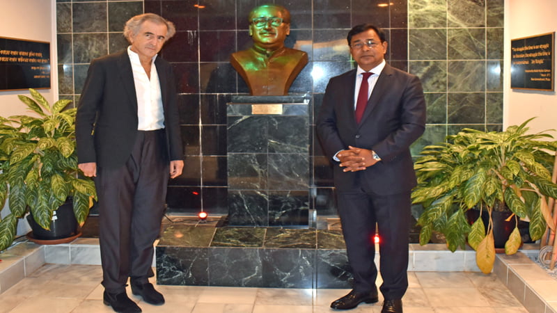 Reception of French philosopher Bernard Levy at Bangladesh Embassy in Washington