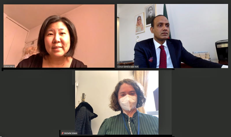 Congresswoman-Consul General Discussion for build a Shaheed Minar in New York