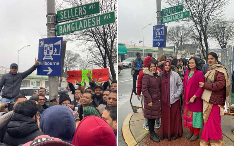 Another road in USA is called 'Bangladesh Avenue'.