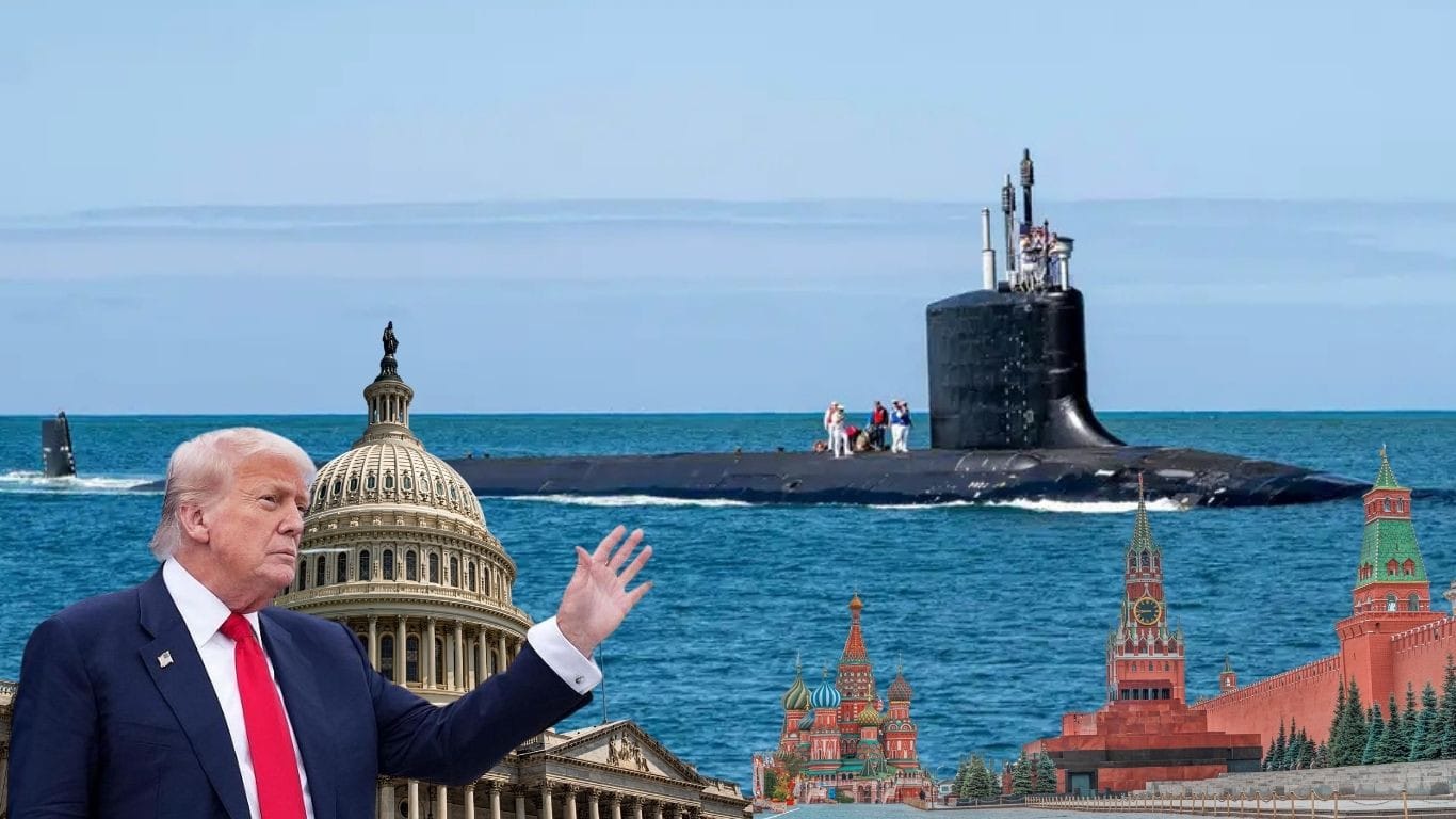 Trump deploys nuclear submarines in row with Russia