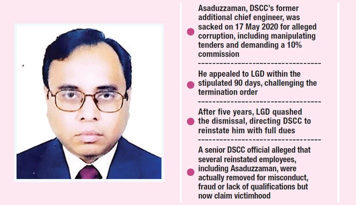 ‘Mr 10%’ is back: Fired DSCC engineer reinstated to be chief