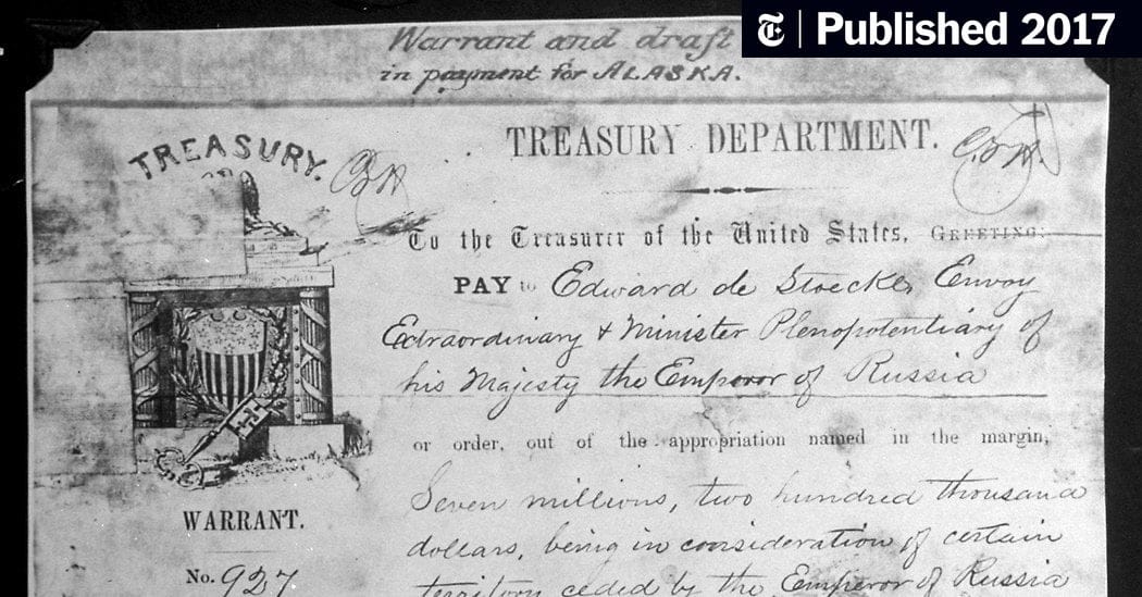 Why did Russia sell Alaska to the United States?