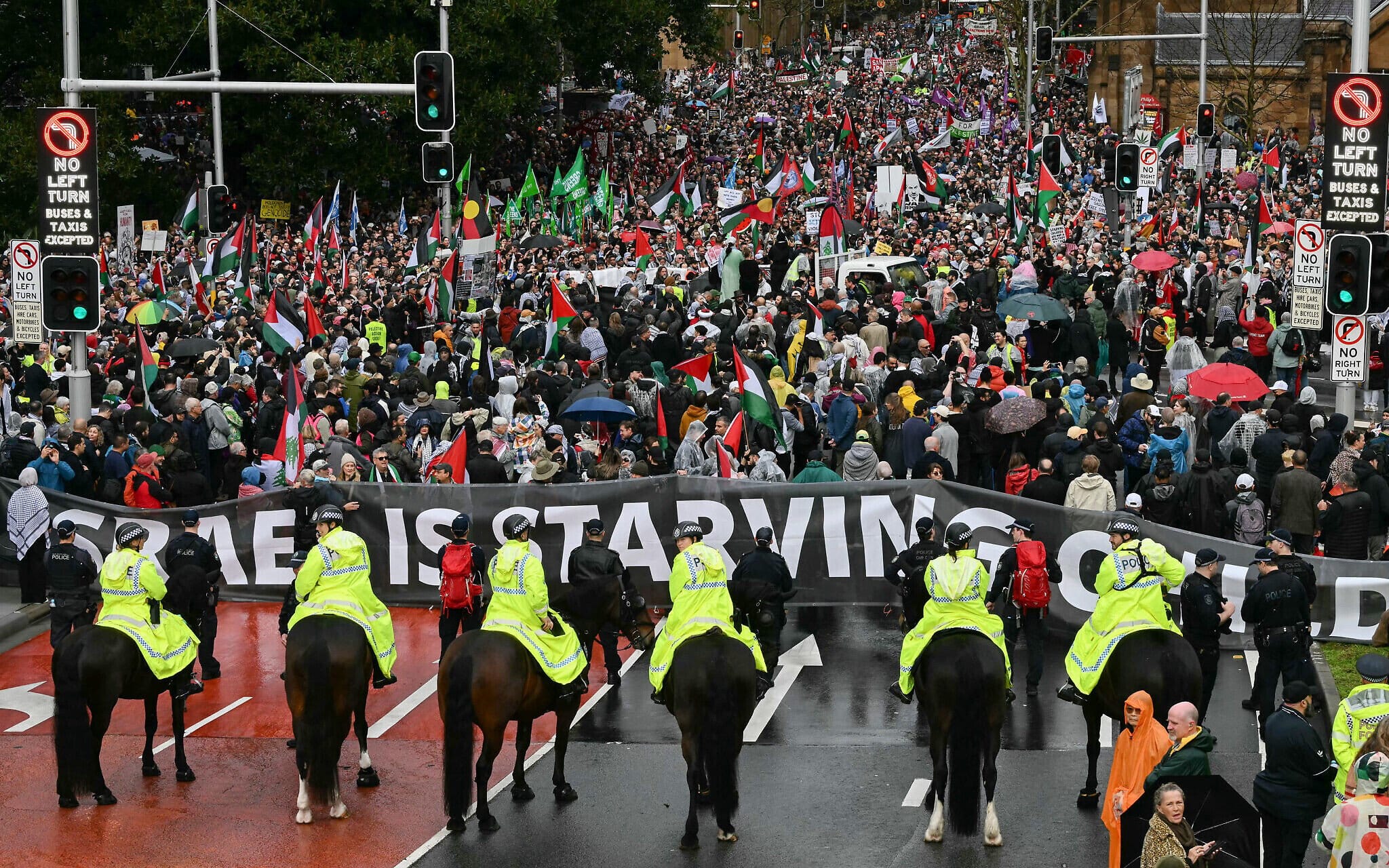 Thousands join pro-Palestinian march over Sydney Harbour Bridge
